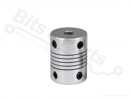 Stappenmotorkoppeling flexibel 5x5mm
